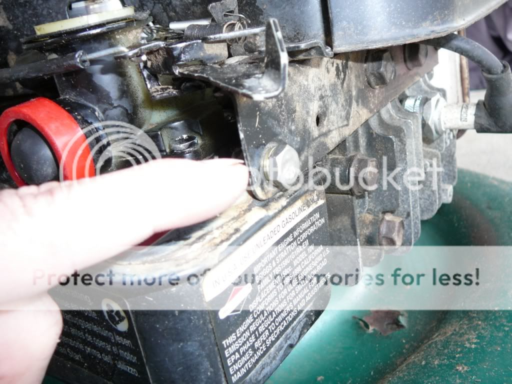 4 hp B&S Yard Machine MTD push mower Idle spring Handyman WIRE