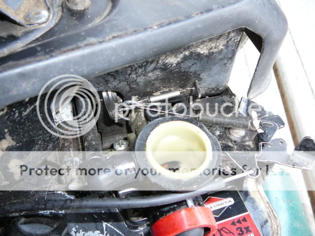 4 hp B&S Yard Machine MTD push mower Idle spring Handyman WIRE